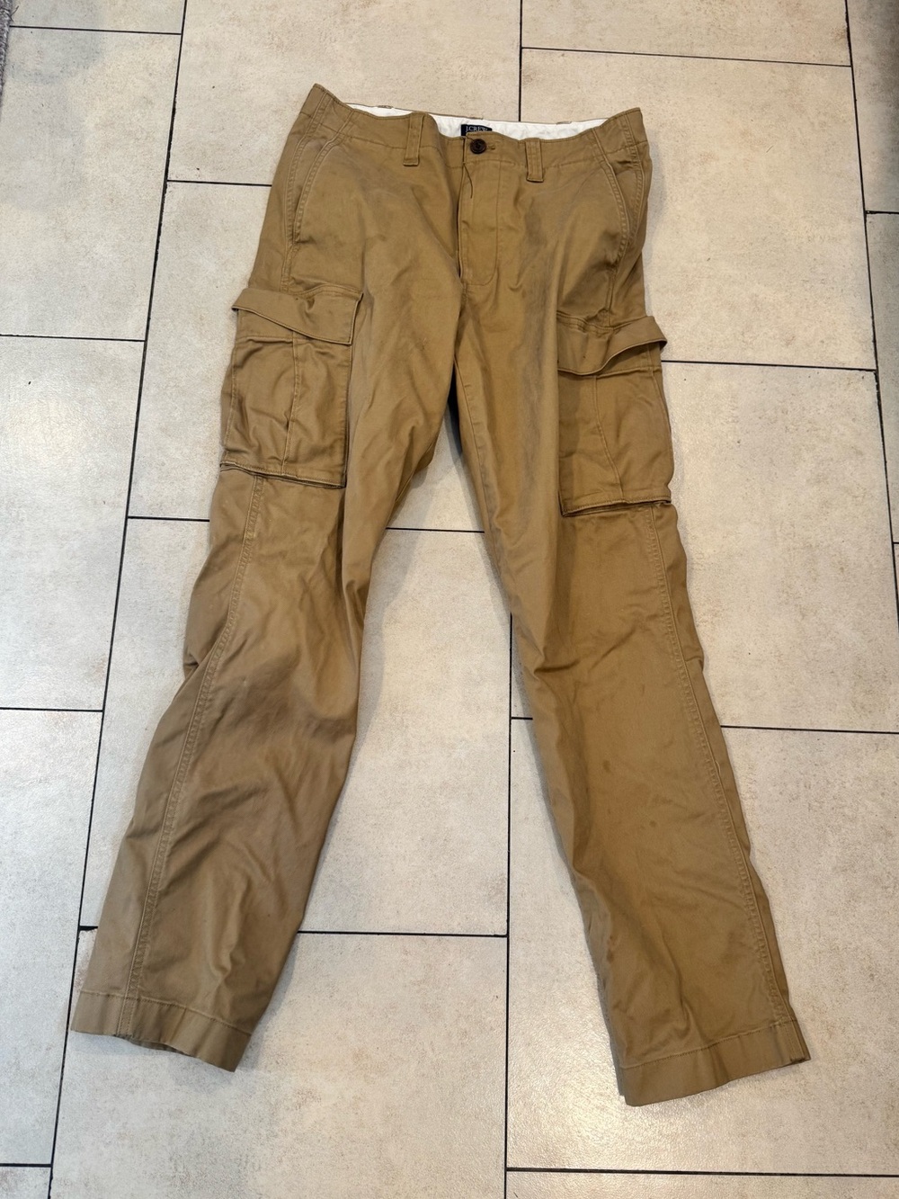 J Crew Flex Slim Cargo Khaki Pants Men’s 30x32